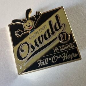 Oswald The Lucky Rabbit Always Lucky Full "O" Hops pin